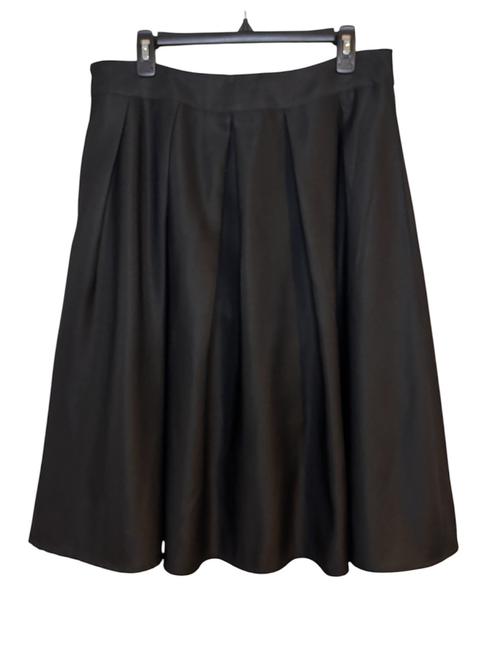 Face A Face Classic Black Pleated A-Line Skirt Size XL